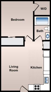 1 Bed / 1 Bath / 657 sq ft / Availability: Please Call / Deposit: $300 / Rent: $780