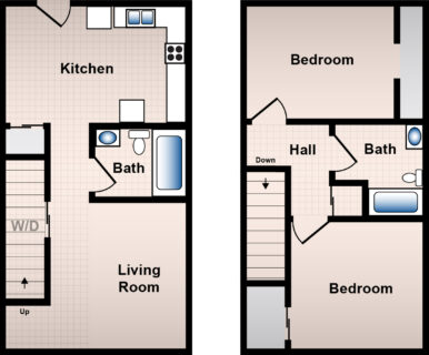 2 Bed / 2 Bath / 960 sq ft / Availability: Please Call / Deposit: $600 / Rent: $890