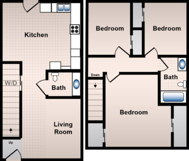 3 Bed / 1½ Bath / 1,147 sq ft / Availability: Please Call / Deposit: $600 / Rent: $920